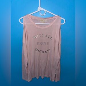 Michael Kors Cold shoulder long sleeve top